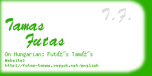 tamas futas business card